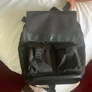 Paperclip diaper bag, black